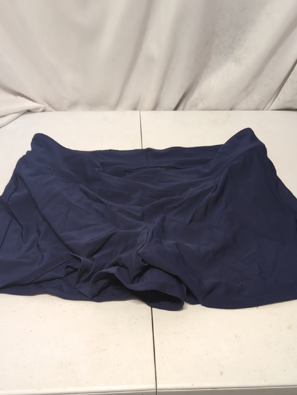 Swim Solutions Navy Blue Stretch Skirted Swimsuit Bottoms NWT Size 18